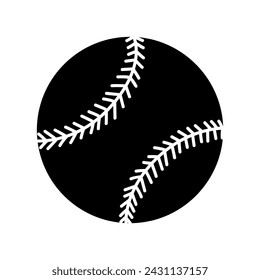 Softball vector icon. baseball illustration sign. ball symbol or logo.