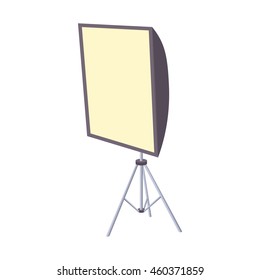 Softbox icon in cartoon style isolated on white background. Photography symbol