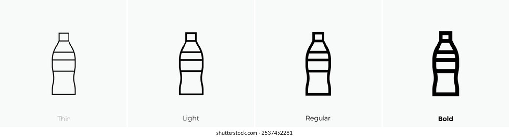 softdrink icon. Thin, Light Regular And Bold style design isolated on white background