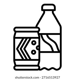 Colección de icono de Vector simple de refresco