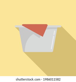 Softener basin icon. Flat illustration of Softener basin vector icon for web design