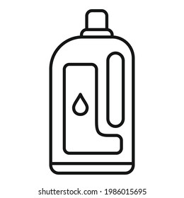 Softener clean bottle icon. Outline Softener clean bottle vector icon for web design isolated on white background