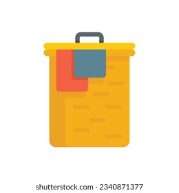 Softener clothes box icon. Flat illustration of Softener clothes box vector icon for web design isolated