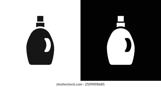Icono de suavizante de la suciedad Conjunto de logotipo de Vector de arte de línea negra