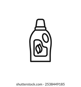 Softener clothes dirt icon Isolated flat vector in outline