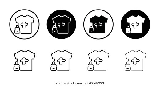 Softener clothes dirt icon Outline vector for web ui