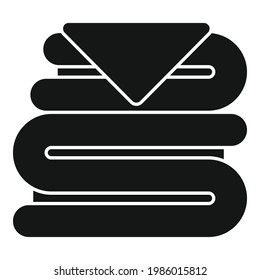 Softener clothes stack icon. Simple illustration of Softener clothes stack vector icon for web design isolated on white background