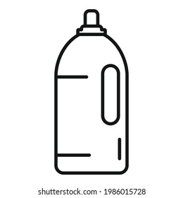 Icono de acondicionador de suavizado. Esquema Icono de vector de acondicionador de suavizado para diseño web aislado en fondo blanco