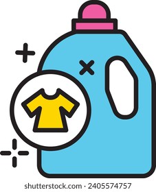 Softener or Detergent Icon Vector Illustration