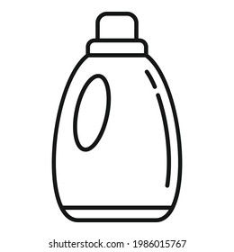 Softener fabric icon. Outline Softener fabric vector icon for web design isolated on white background
