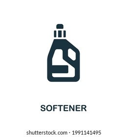 Softener icon. Monochrome simple element from housekeeping collection. Creative Softener icon for web design, templates, infographics and more