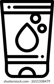 icono de suavizante. Diseño De Estilo Lineal Delgado Aislado Sobre Fondo Blanco
