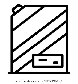 Icono del paquete de suavización. Icono del vector del paquete de suavizado de contorno para diseño web aislado en fondo blanco