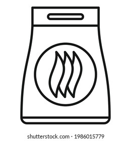 Softener package icon. Outline Softener package vector icon for web design isolated on white background