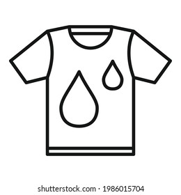 Softener tshirt icon. Outline Softener tshirt vector icon for web design isolated on white background