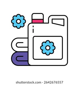 Softener Vector Filled outline illustration style icon. EPS 10 file 
