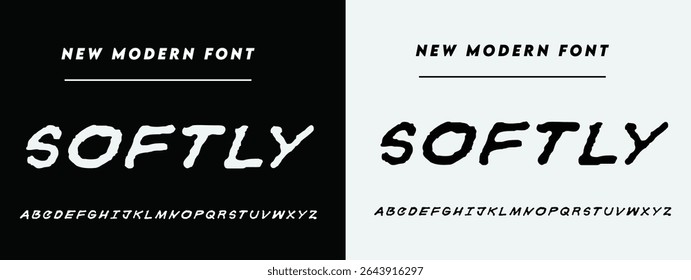 Softly  alphabet beauty logo font. Classic beautiful Modern luxury Serif Letter Minimal Fashion. Typography decoration logotype fonts, wedding, logos. vector