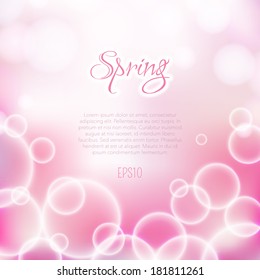 Softly bokeh background template