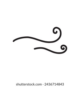 Softly gentle breeze or pleasantness comfortable image - Random thoughts simple illustration