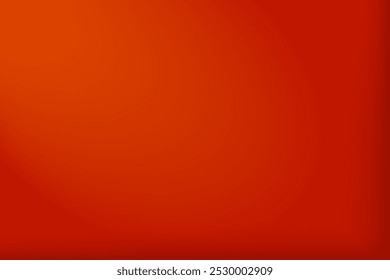 Softly lit blank red wall background. Plain red backdrop with with subtle spotlight from the top left corner. Vector Illustration. EPS 10.