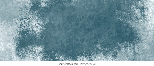 Softly Washed and Scratched Blue Texture with a Torn, Smudged, and Vintage Grunge Overlay
