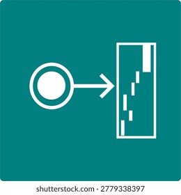 Softmax Layer Probability Distribution Neural Network Icon:

Abstract vector icon of a softmax layer. Data node flows into a bounded probability space containing descending independent bars representing normalised output values that together sum to one.