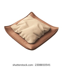 Softness and elegance meet in luxury bedding isolated