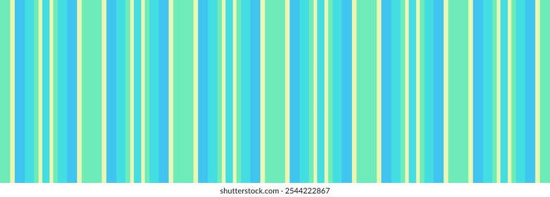 Softness stripe seamless texture, screen lines vertical textile. Kit pattern background vector fabric in cyan and light colors palette.