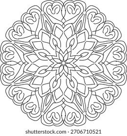 Weiches Mandala für visuelle Harmonie