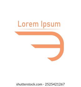 
Concepto de logotipo inicial de estilo suave "S" y "R"