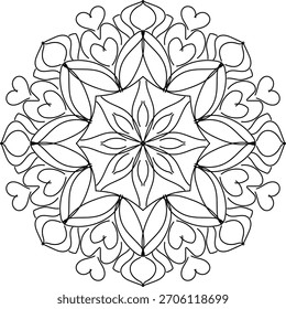 Mandala de tonos suaves con detalles sutiles