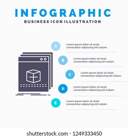 software, App, application, file, program Infographics Template for Website and Presentation. GLyph Gray icon with Blue infographic style vector illustration.