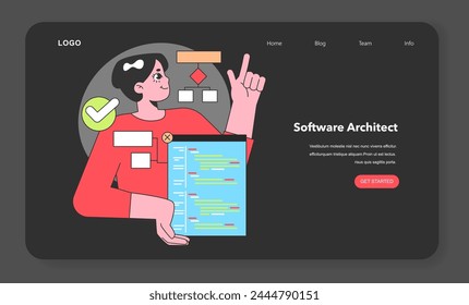 A Software Architect with a master plan, weaving intricate systems and ensuring every code block fits perfectly into the digital tapestry of IT