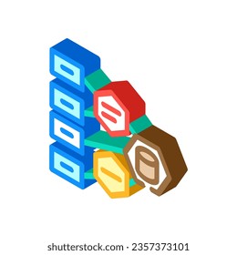 software architecture isometric icon vector. software architecture sign. isolated symbol illustration