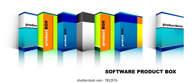 Software box (vector)