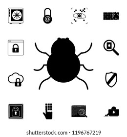 Software bug or program bug icon. Detailed set of cyber security. Premium graphic design. One of the collection icons for websites, web design, mobile app on white background