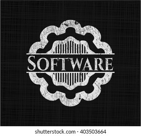 Symbol für Software-Kalkplatten auf schwarzem Hintergrund