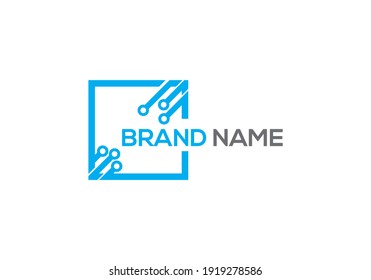 Software company logo design template