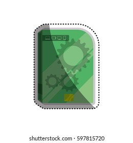 Software computer box icon vector illustration graphic design