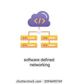 Software Defined Networking Vector Gradient Icon Design Illustration. Internet Of Things Symbol On White Background EPS 10 File