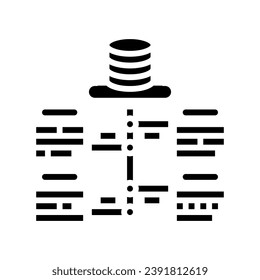 software deployment glyph icon vector. software deployment sign. isolated symbol illustration