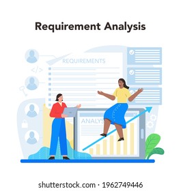 Software developer concept. Idea of programming and coding