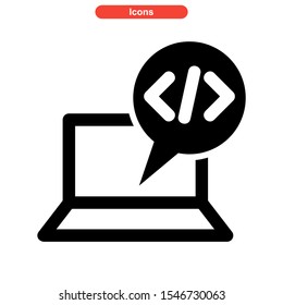 software developer icon isolated sign symbol vector illustration - high quality black style vector icons

