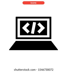 software developer icon isolated sign symbol vector illustration - high quality black style vector icons
