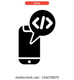 software developer icon isolated sign symbol vector illustration - high quality black style vector icons

