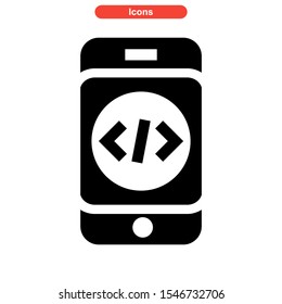 software developer icon isolated sign symbol vector illustration - high quality black style vector icons
