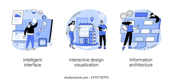 Software development abstract concept vector illustrations.