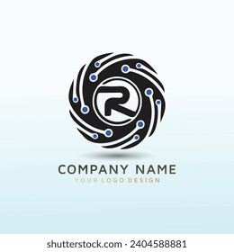 software development agency letter R logo