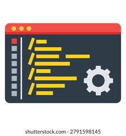 Software Development Coding Interface Programming Technology Computer System Graphic Element Isolated Vector Illustration Design