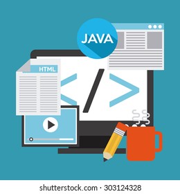 software development design, vector illustration eps10 graphic 
